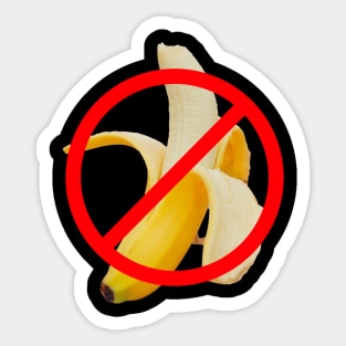 Banana-free zone Sticker